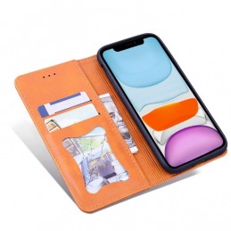 Funda de Piel Business Abatible Horizontal para iPhone 12 Pro Max