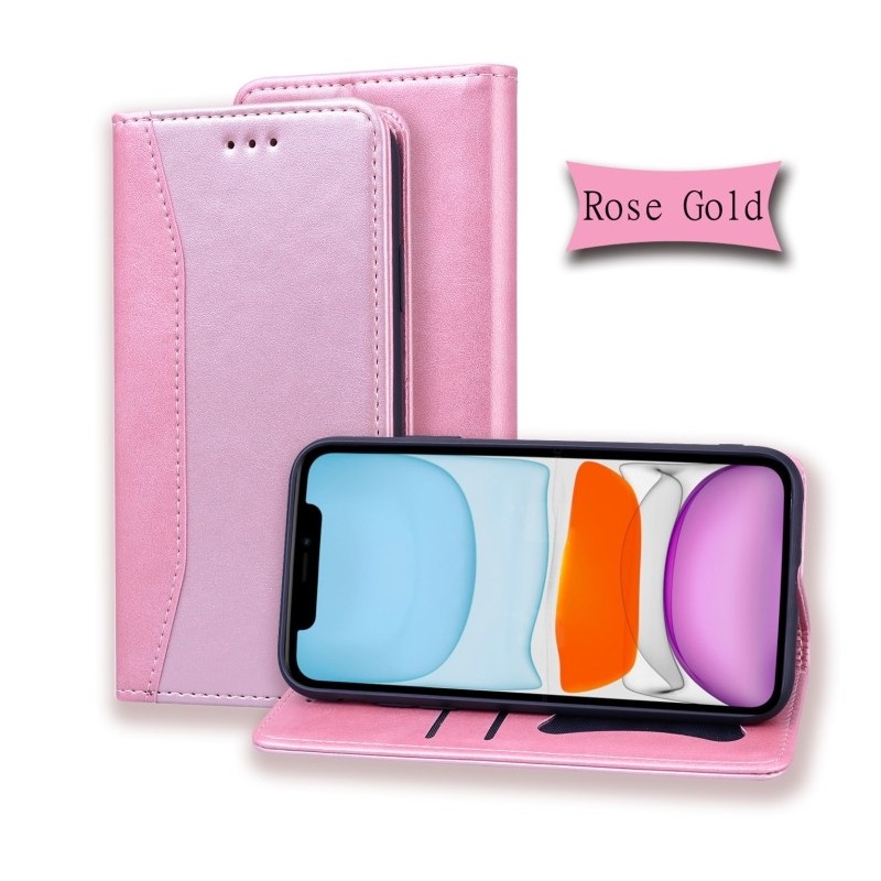 Funda de Piel Business Abatible Horizontal para iPhone 12 Pro Max