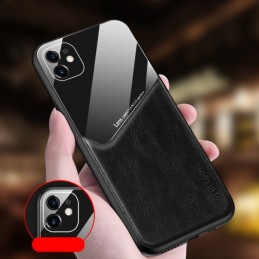 GENEROUS Funda Magnética de Piel + Cristal para iPhone 12 Pro Max