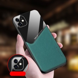 GENEROUS Funda Magnética de Piel + Cristal para iPhone 12 Pro Max