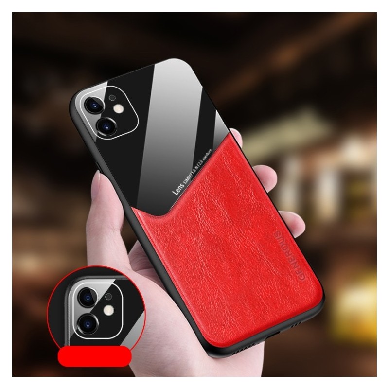 GENEROUS Funda Magnética de Piel + Cristal para iPhone 12 Pro Max
