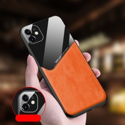 GENEROUS Funda Magnética de Piel + Cristal para iPhone 12 Pro Max