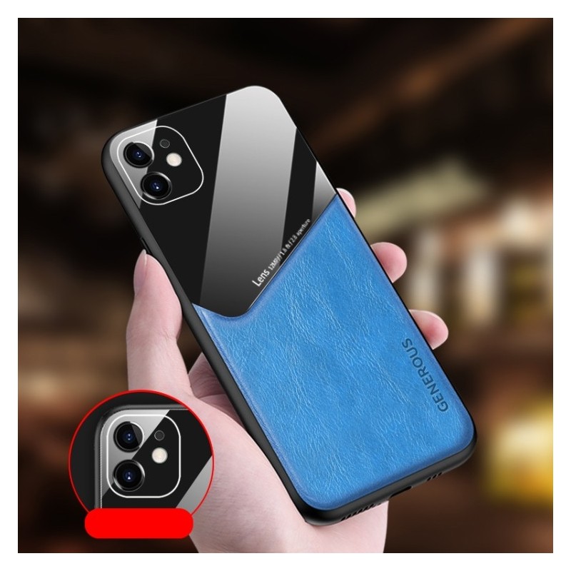 GENEROUS Funda Magnética de Piel + Cristal para iPhone 12 mini