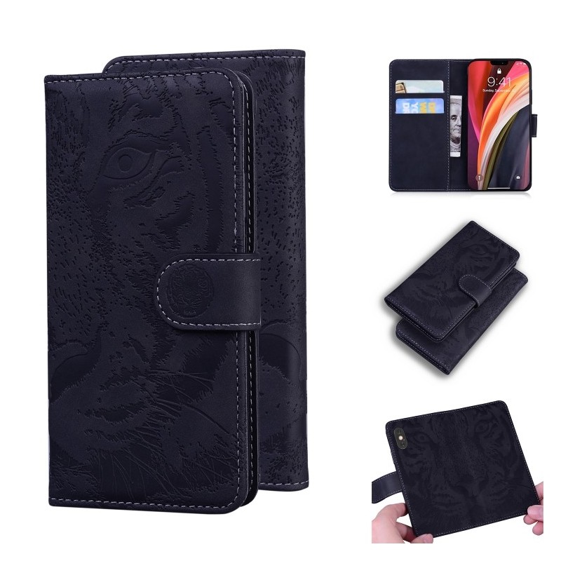 Funda Libro de Cuero con Soporte y Billetera para iPhone 12 Pro Max
