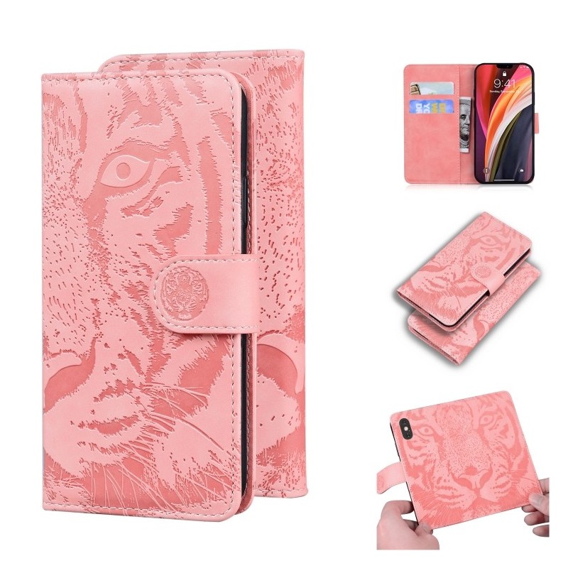 Funda Libro de Cuero con Soporte y Billetera para iPhone 12 Pro Max