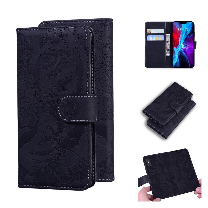 Funda Libro de Cuero con Soporte y Billetera para iPhone 12 mini
