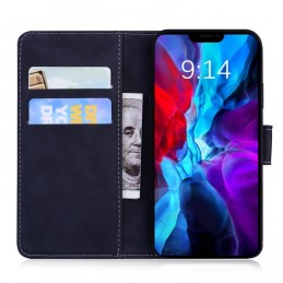 Funda Libro de Cuero con Soporte y Billetera para iPhone 12 mini