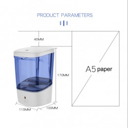 Dispensador automático de jabón o desinfectante liquido capacidad de 700 ml