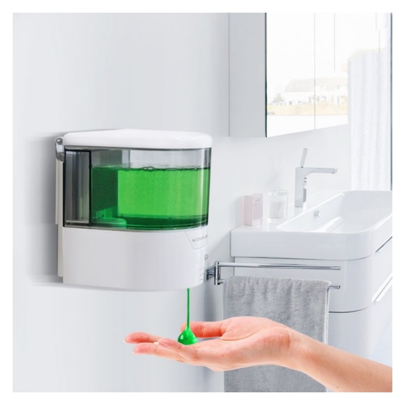 Dispensador de jabón con sensor automático para montar en la pared