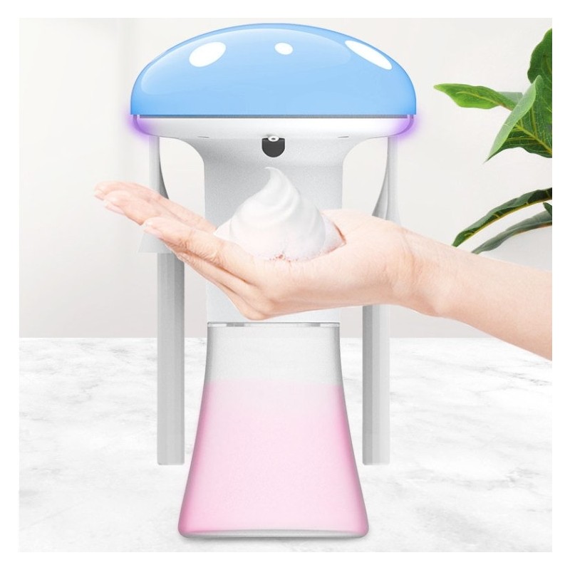 Dosificador 2 en 1 de jabón en espuma automático y esterilizador de cepillos