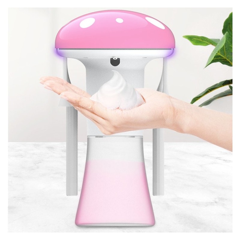 Dosificador 2 en 1 de jabón en espuma automático y esterilizador de cepillos