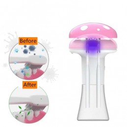 Dosificador 2 en 1 de jabón en espuma automático y esterilizador de cepillos