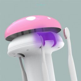 Dosificador 2 en 1 de jabón en espuma automático y esterilizador de cepillos