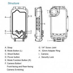 Funda Carcasa iPhone X XS Sumergible, Acuatica, Buceo