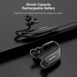 AWEI N5 Auricular Inalámbrico Bluetooth 5.0 Binaural con Gancho