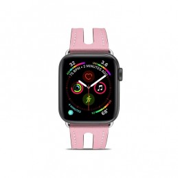 Correa de cuero de grano superior para Apple Watch Series 6, SE, 5 y 4 de 44mm