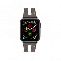 Correa de cuero de grano superior para Apple Watch Series 6, SE, 5 y 4 de 44mm