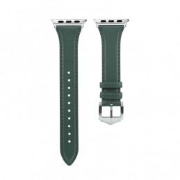Correa reloj de cuero genuino para Apple Watch 6, SE, 5, 4 44 mm