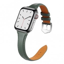 Correa reloj de cuero genuino para Apple Watch 6, SE, 5, 4 44 mm