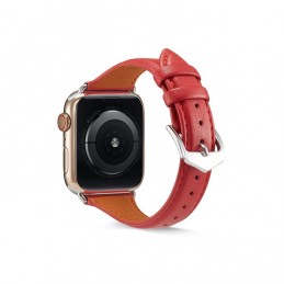 Correa reloj de cuero genuino para Apple Watch 6, SE, 5, 4 44 mm