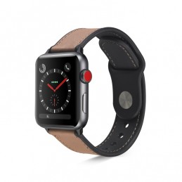 Correa de Cuero Paste TPU para Apple Watch 6,SE,5 y 4 44mm