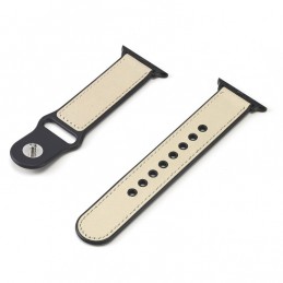 Correa de Cuero Paste TPU para Apple Watch 6,SE,5 y 4 44mm