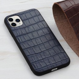 Funda Gernuina de Piel Textura Cocodrilo para iPhone 12 Pro Max