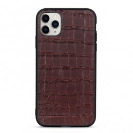 Funda Gernuina de Piel Textura Cocodrilo para iPhone 12 mini
