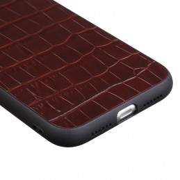 Funda Gernuina de Piel Textura Cocodrilo para iPhone 12 mini