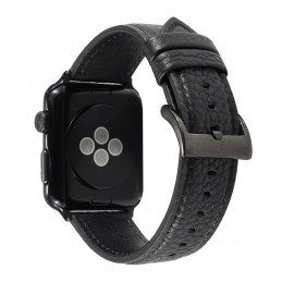 Correa de reloj de cuero genuino para Apple Watch 6, SE, 5, 4 44mm