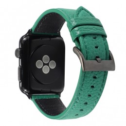 Correa de reloj de cuero genuino para Apple Watch 6, SE, 5, 4 44mm