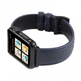 Correa de reloj de cuero genuino para Apple Watch 6, SE, 5, 4 44mm