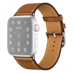 Correa de cuero de repuesto para Apple Watch 6, SE, 5, 4 40 mm 3, 2, 1 38 mm color marrón