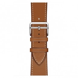 Correa de cuero de repuesto para Apple Watch 6, SE, 5, 4 40 mm 3, 2, 1 38 mm color marrón