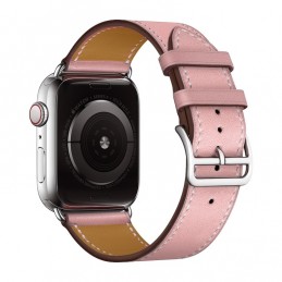 Correa de cuero de repuesto para Apple Watch 6, SE, 5, 4 40 mm 3, 2, 1 38 mm color rosa