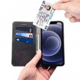 Funda elegante de piel tipo libro para iPhone 12 Pro Max