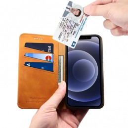 Funda elegante de piel tipo libro para iPhone 12 Pro Max