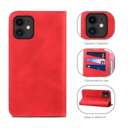 Funda elegante de piel tipo libro para iPhone 12 / 12 Pro