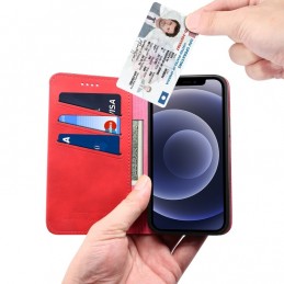 Funda elegante de piel tipo libro para iPhone 12 / 12 Pro