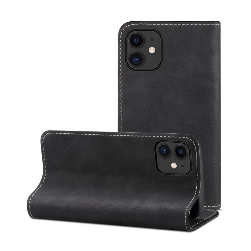 Funda elegante de piel tipo libro para iPhone 12 / 12 Pro
