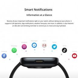 Smartwatch Realme Watch 1 con Pulsometro Deportivo IP68