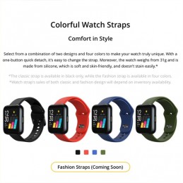 Smartwatch Realme Watch 1 con Pulsometro Deportivo IP68