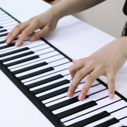 Piano plegable enrollable a mano de 88 teclas profesional