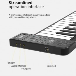 Piano Principiantes Enrollable Plegable 61 Teclas