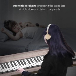 Piano Principiantes Enrollable Plegable 61 Teclas