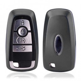 Funda llave de silicona con llavero para Ford Mondeo, Explorer, Edge