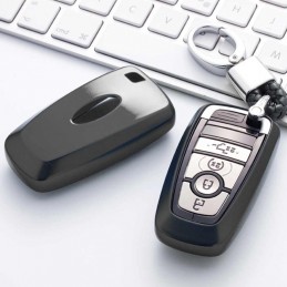 Funda llave de silicona con llavero para Ford Mondeo, Explorer, Edge