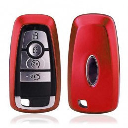Funda llave de silicona con llavero para Ford Mondeo, Explorer, Edge