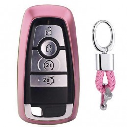 Funda llave de silicona con llavero para Ford Mondeo, Explorer, Edge