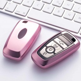 Funda llave de silicona con llavero para Ford Mondeo, Explorer, Edge